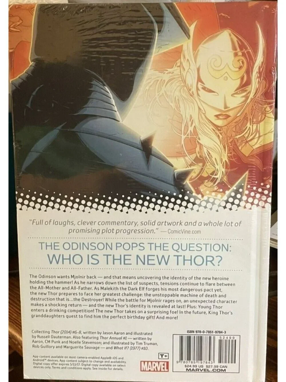 Thor: Who Holds The Hammer Hardcover Comic By Aaron & Dauterman Marvel Now! 2014